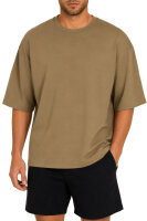 Reichstadt Herren Oversized Kurzarmshirt 25RS070 Khaki L