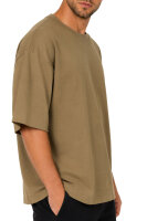 Reichstadt Herren Oversized Kurzarmshirt 25RS070 Khaki L