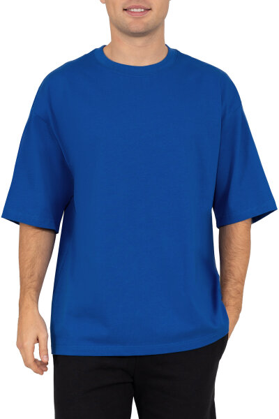Oversized T-Shirt Herren Logoschriftzug 25RS070 Navy XXS