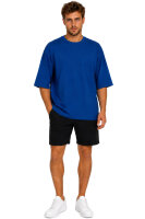 Reichstadt Herren Oversized Kurzarmshirt 25RS070 Navy Blue M