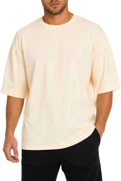 Reichstadt Herren Oversized Kurzarmshirt 25RS070 Beige XXS