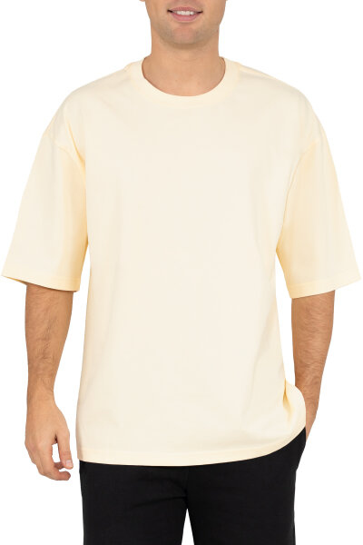 Reichstadt Herren Oversized Kurzarmshirt 25RS070 Beige XL