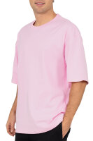 Oversized T-Shirt Herren Logoschriftzug 25RS070 Pink M