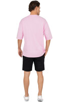 Oversized T-Shirt Herren Logoschriftzug 25RS070 Pink M