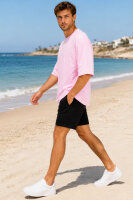 Oversized T-Shirt Herren Logoschriftzug 25RS070 Pink L
