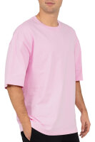 Oversized T-Shirt Herren Logoschriftzug 25RS070 Pink L