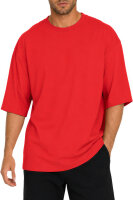 Reichstadt Herren Oversized Kurzarmshirt 25RS070 Red XXS