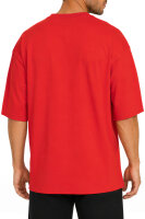 Reichstadt Herren Oversized Kurzarmshirt 25RS070 Red XXS