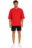 Reichstadt Herren Oversized Kurzarmshirt 25RS070 Red XXS