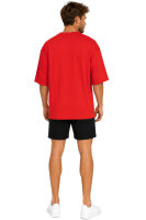 Reichstadt Herren Oversized Kurzarmshirt 25RS070 Red XXS