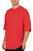 Oversized T-Shirt Herren Logoschriftzug 25RS070 Red L