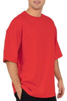 Oversized T-Shirt Herren Logoschriftzug 25RS070 Red L