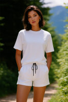 Regular Fit T-Shirt Damen Shoulder Drop25RSW071 White S