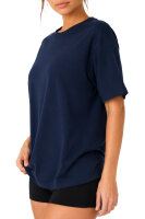 Reichstadt Damen Regular Fit Kurzarmshirt Shoulder Drop 25RSW071 Dark Blue XL