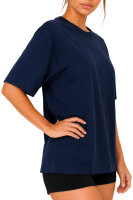 Reichstadt Damen Regular Fit Kurzarmshirt Shoulder Drop 25RSW071 Dark Blue XL
