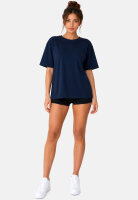 Reichstadt Damen Regular Fit Kurzarmshirt Shoulder Drop 25RSW071 Dark Blue XL