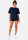 Reichstadt Damen Regular Fit Kurzarmshirt Shoulder Drop 25RSW071 Dark Blue XL