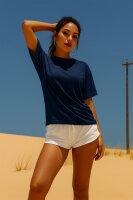 Regular Fit T-Shirt Damen Shoulder Drop 25RSW071 Dark Blue XXL