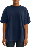 Regular Fit T-Shirt Damen Shoulder Drop25RSW071 Dark Blue XXL