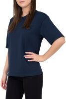 Regular Fit T-Shirt Damen Shoulder Drop25RSW071 Dark Blue 4XL