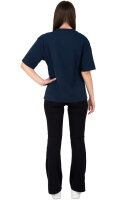 Regular Fit T-Shirt Damen Shoulder Drop25RSW071 Dark Blue 4XL