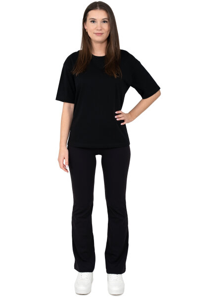 Regular Fit T-Shirt Damen Shoulder Drop25RSW071 Black L