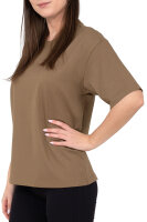 Regular Fit T-Shirt Damen Shoulder Drop25RSW071 Khaki M