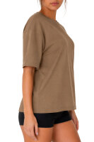 Reichstadt Damen Regular Fit Kurzarmshirt Shoulder Drop 25RSW071 Khaki XXL