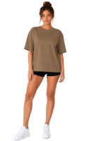 Reichstadt Damen Regular Fit Kurzarmshirt Shoulder Drop 25RSW071 Khaki XXL
