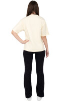 Reichstadt Damen Regular Fit Kurzarmshirt Shoulder Drop 25RSW071 Beige S