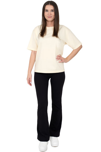 Regular Fit T-Shirt Damen Shoulder Drop25RSW071 Yellow 3XL