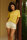 Regular Fit T-Shirt Damen Shoulder Drop25RSW071 Yellow 3XL