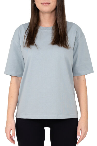 Regular Fit T-Shirt Damen Shoulder Drop25RSW071 Light Blue 3XL