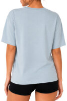 Regular Fit T-Shirt Damen Shoulder Drop25RSW071 Light Blue 3XL