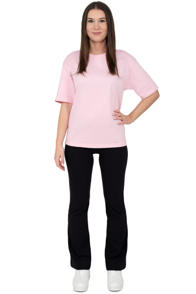 Regular Fit T-Shirt Damen Shoulder Drop25RSW071 Pink 3XL