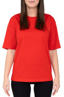 Regular Fit T-Shirt Damen Shoulder Drop25RSW071 Red 3XL