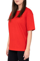 Regular Fit T-Shirt Damen Shoulder Drop25RSW071 Red 3XL