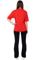 Regular Fit T-Shirt Damen Shoulder Drop25RSW071 Red 3XL