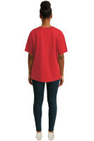 Regular Fit T-Shirt Damen Shoulder Drop25RSW071 Red 4XL