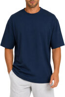Reichstadt Herren Regular Fit Kurzarmshirt Shoulder Drop 25RS071 Dark Blue S