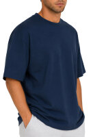 Reichstadt Herren Regular Fit Kurzarmshirt Shoulder Drop 25RS071 Dark Blue S