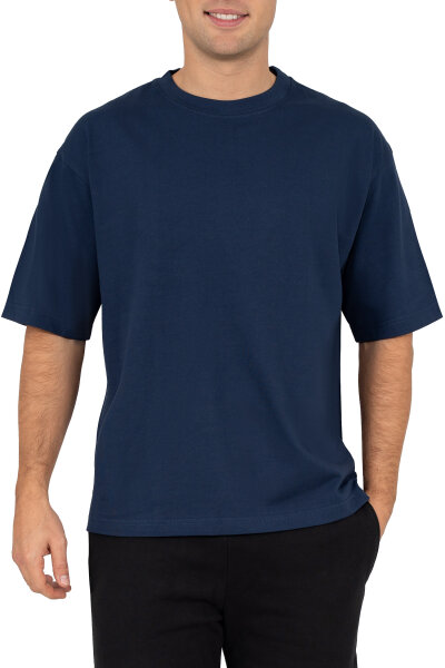 Regular Fit T-Shirt Herren Shoulder Drop25RS071 Dark Blue XL