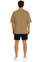 Reichstadt Herren Regular Fit Kurzarmshirt Shoulder Drop 25RS071 Khaki S