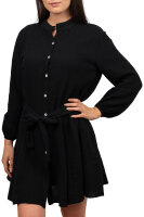 Oversized Sommerkleid Damen Musselin 25RSW075 Black One Size