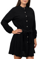 Oversized Sommerkleid Damen Musselin 25RSW075 Black One Size