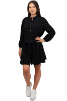 Oversized Sommerkleid Damen Musselin 25RSW075 Black One Size