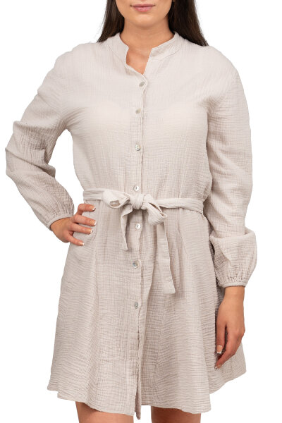 Reichstadt Damen Oversized Kleider Musselin 25RSW075 Beige One Size