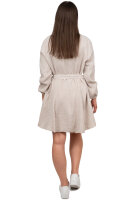 Oversized Sommerkleid Damen Musselin 25RSW075 Beige One Size