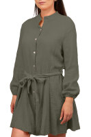Reichstadt Damen Musselin Sommerkleid 25RSW075 Khaki One Size