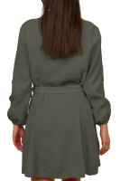 Reichstadt Damen Musselin Sommerkleid 25RSW075 Khaki One Size